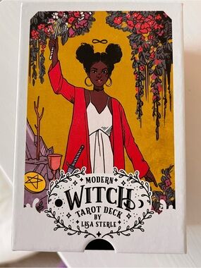 Modern Witch Tarot Deck by Lisa Sterle - Bold Yellow & Red Box